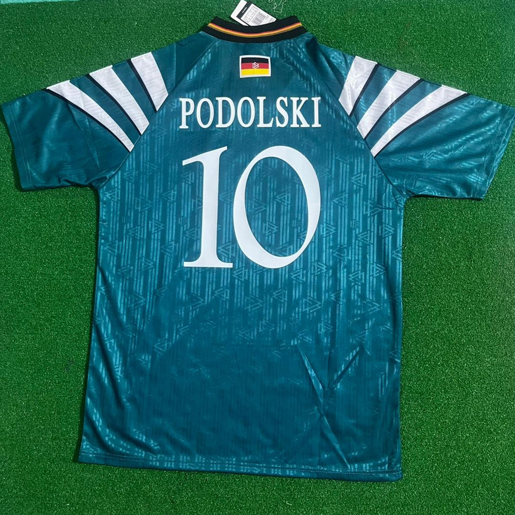 Germany Deutschland Lukas Podolski Retro Jersey Deutschland Weltmeisterschaft retro – 8