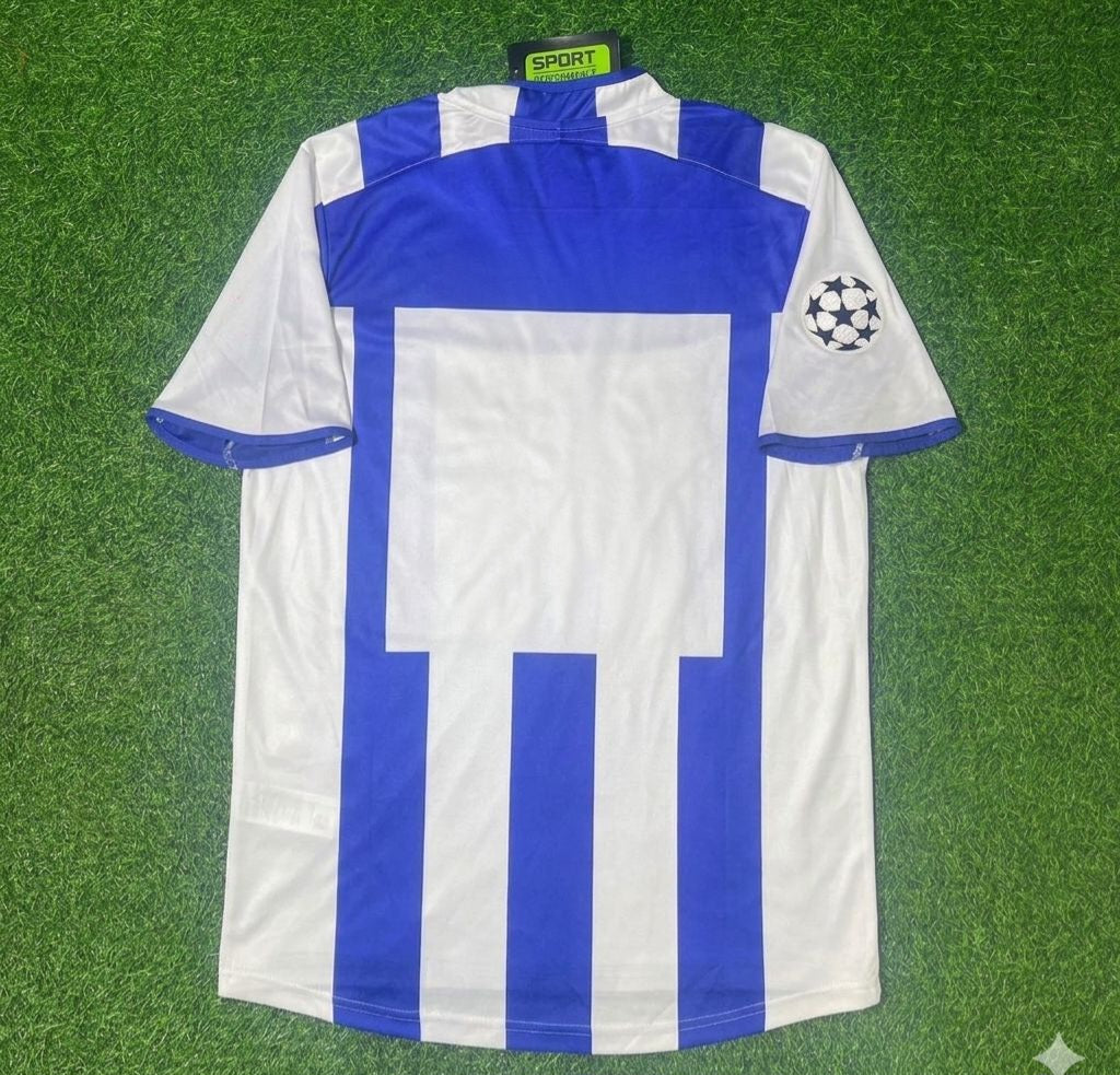 2003 Deportivo La Coruna 2004 Retro Football Jersey – Front View
