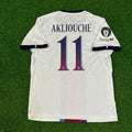 Maghnes Akliouche White Jersey – Back View