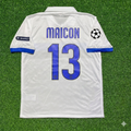 Inter 2009/2010 White Retro Football Jersey – Maicon – Back View