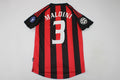 AC Milan 2002/2003 Red Home Retro Football Jersey – Paolo Maldini – Back View
