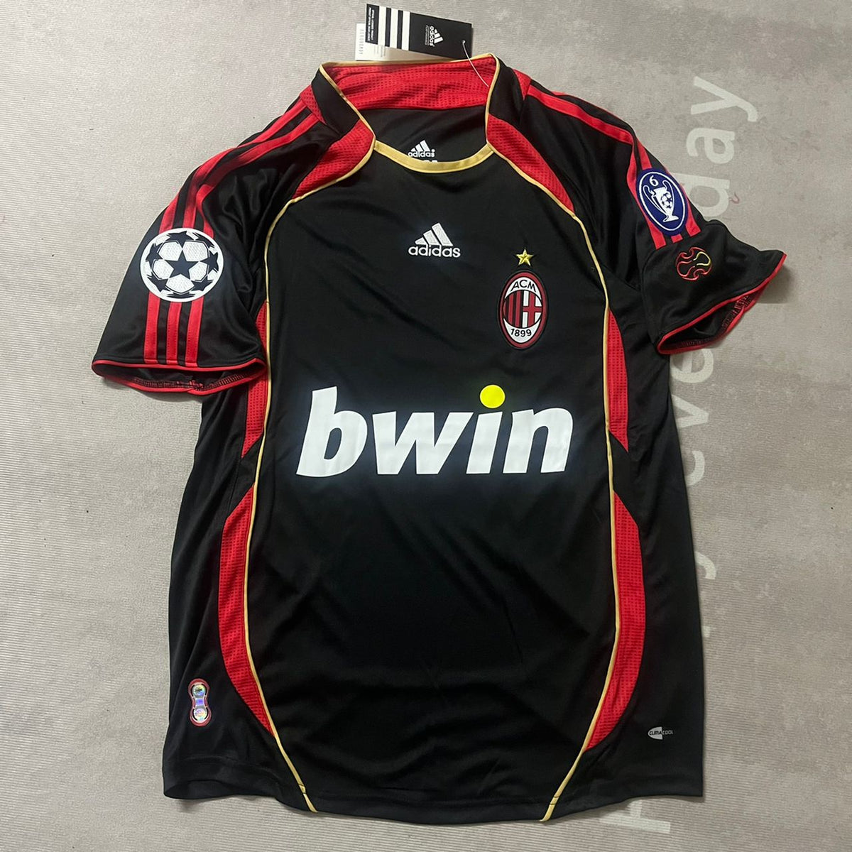 2006 Paolo Maldini 3 AC Milan 2007 Retro Football Jersey – 6