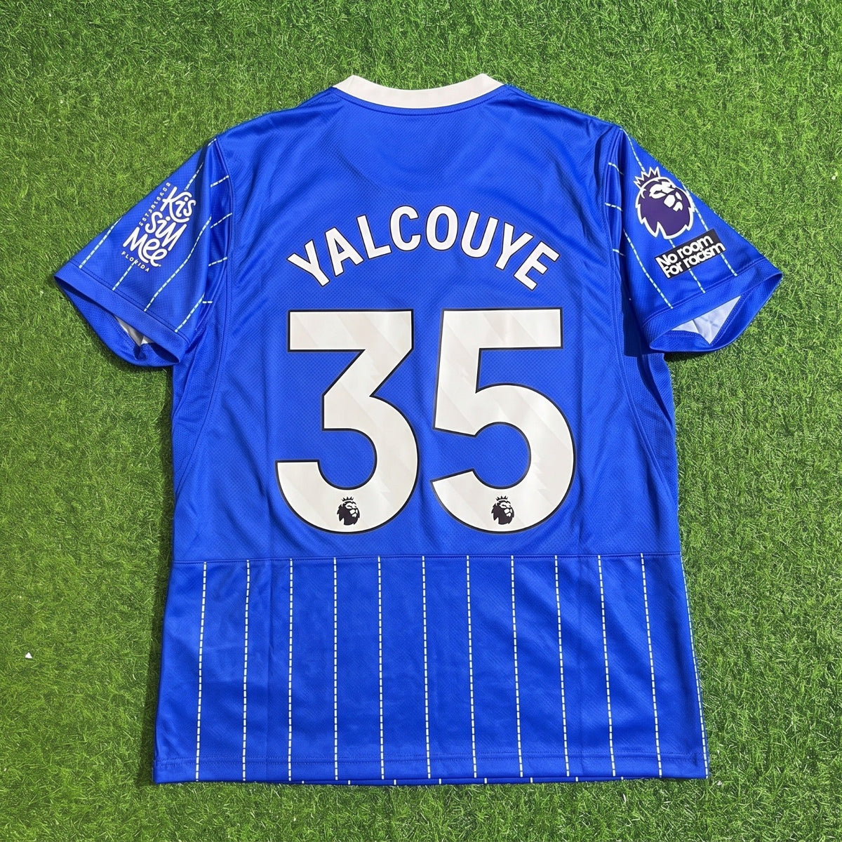 Malick Yalcouyé #35 Brighton 2026/2027 New Season Home Blue Football Jersey – Back View