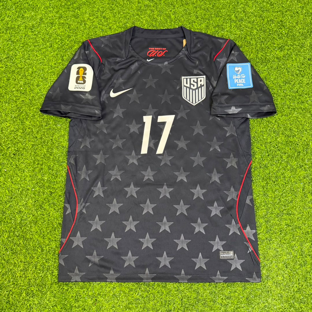 Malik Tillman USA 2026 World Cup Black Football Jersey – Front View