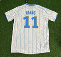 Mamadou Niang 11 – Olympique Marseille 2009/2010 Home Retro Kit Jersey – Back View