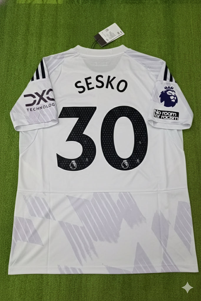 2026 Benjamin Šeško Manchester United Football Jersey – Back View