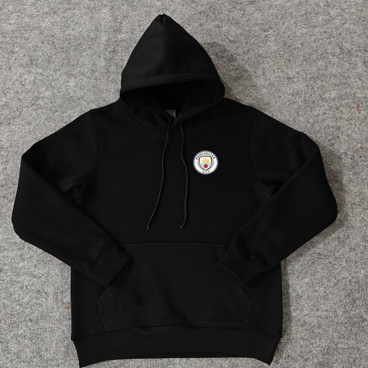 Manchester City - Hoodie Winter Fleece- Football Kapuzenpullover Paradise Edition – Front View