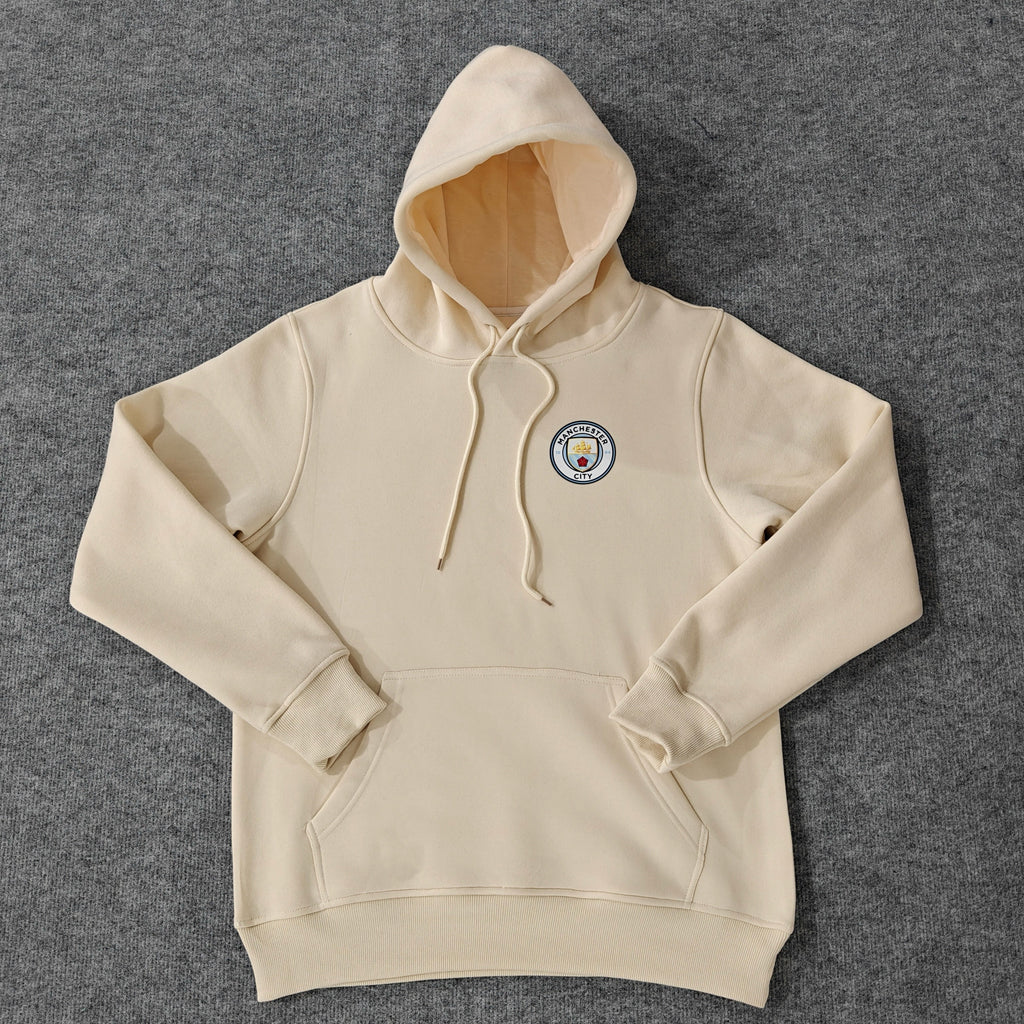 Manchester City - Hoodie Winter Fleece- Football Kapuzenpullover – Detailed View
