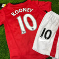 2009/10 Wayne Rooney Manchester United Home Kids Kit Football Jersey for Children – Back View