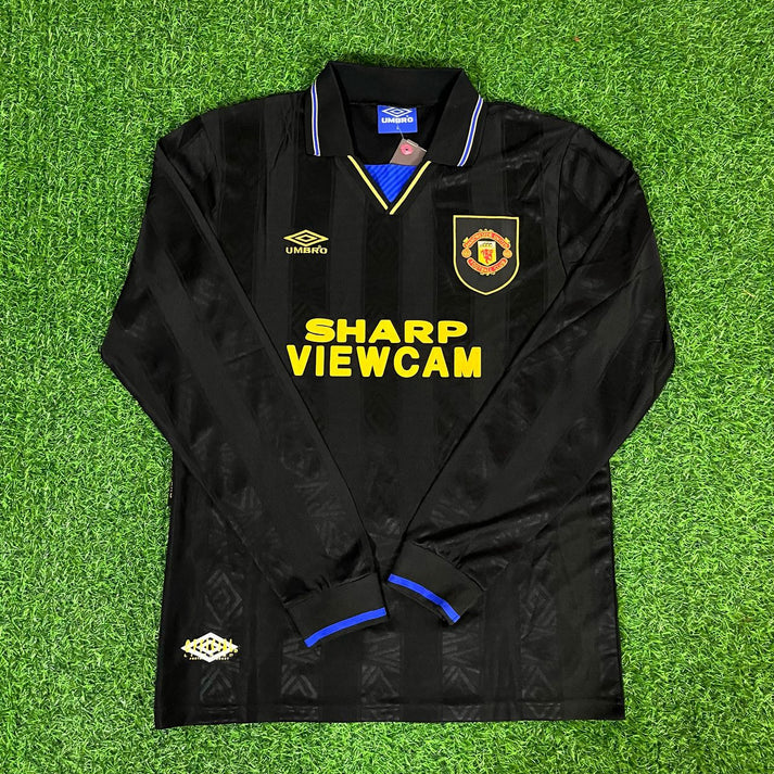 Manchester United 1992 1993 Retro Retro Football Jersey – Back View
