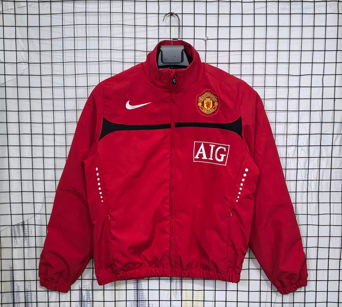 2010 Manchester United Retro Windbreaker Jacket Jersey – 6