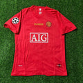 Manchester United Champions League Final Moscow 2008 Retro Red – Back View