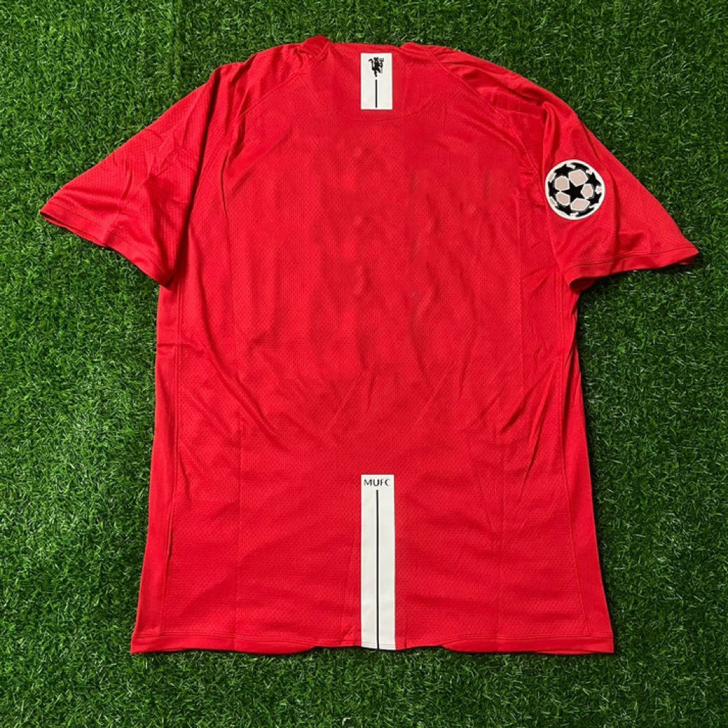 Manchester United Champions League Final Moscow 2008 Retro Red – Front View