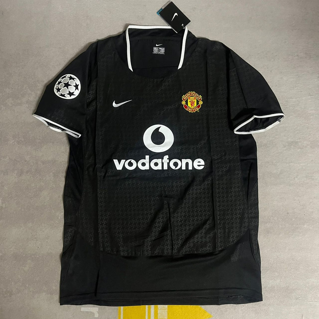 2003 Cristiano Ronaldo Manchester United 2004 Retro Black Football Jersey – 4