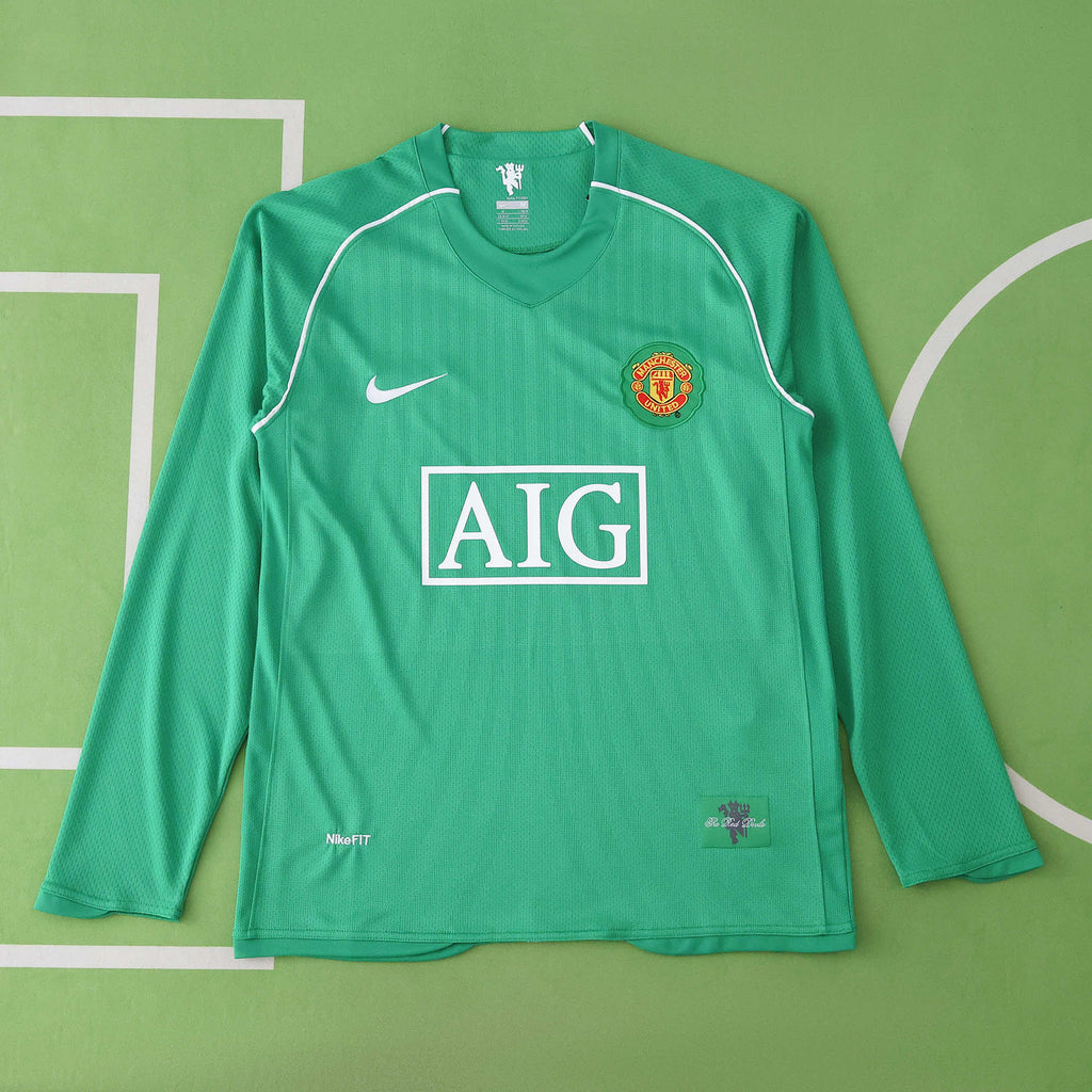 Manchester United Green Retro Long Sleeve Goalkeeper Football Jersey Edwin van der Sar – 7