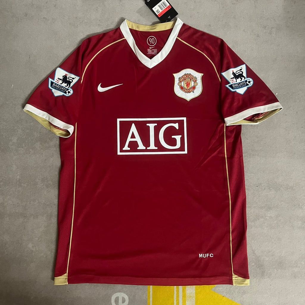 Nemanja Vidic Manchester United 2006/07 Red Kit Jersey – 6