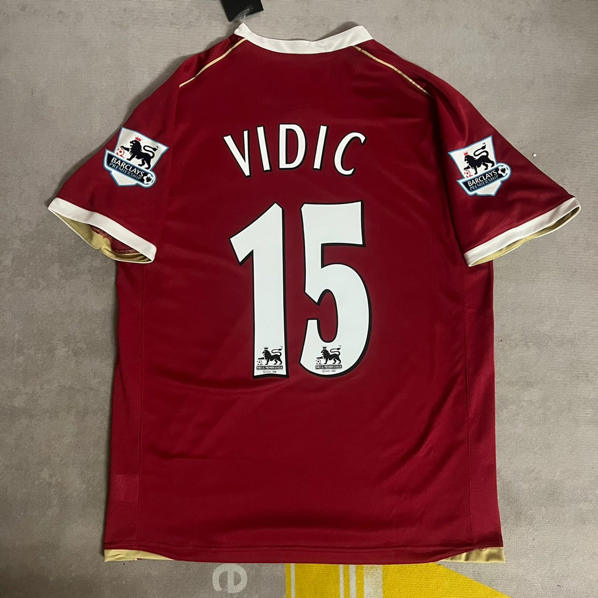 Nemanja Vidic Manchester United 2006/07 Red Kit Jersey – 4