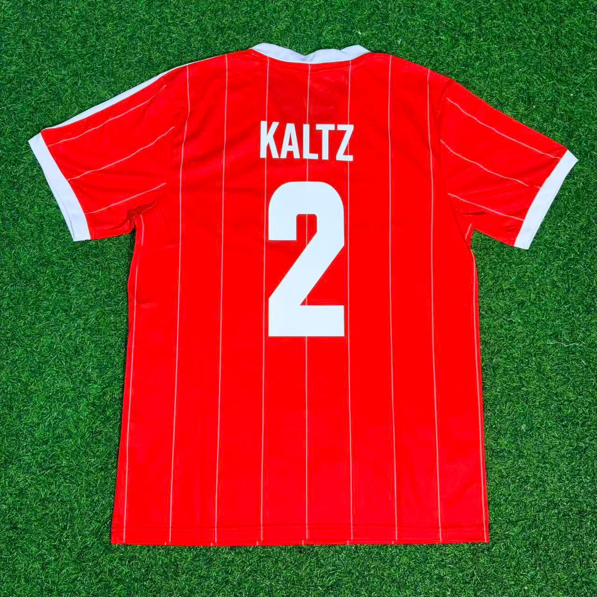 Manfred Kaltz Hamburger SV 1982/83 Red Retro – Back View