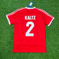 Manfred Kaltz Hamburger SV Rotes Heimtrikot Retro – Back View