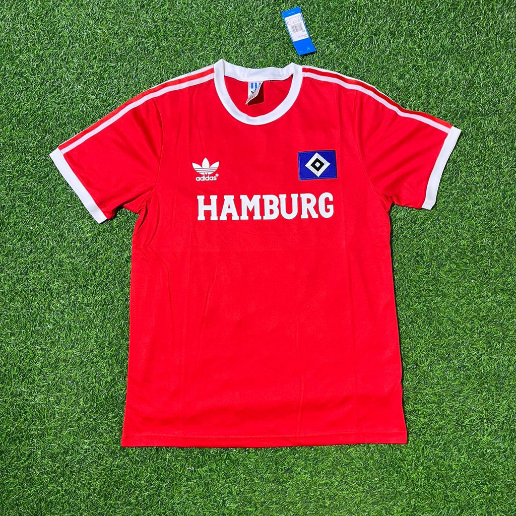 Erik Meijer Hamburger SV Rotes Heimtrikot Retro – Front View