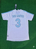 Santos 3- Olympique Marseille 2003-04 Home OM Football Jersey – Manuel Dos – Back View