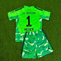 Manuel Neuer Bayern Munich Green Goalkeeper Football Jersey – Back View
