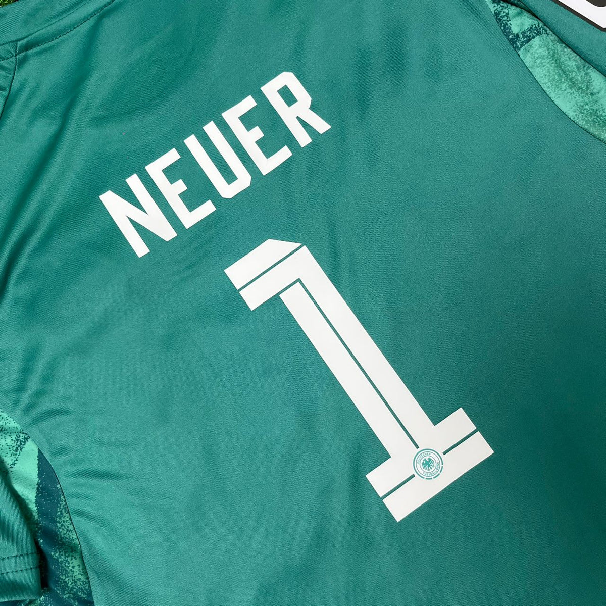 Manuel Neuer Germany 2026 World Cup Kids Goalkeeper Green Football Jersey – 4