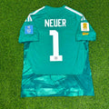 Manuel Neuer Germany 2026 World Cup Goalkeeper Legacy Patch Football Jersey – Back View