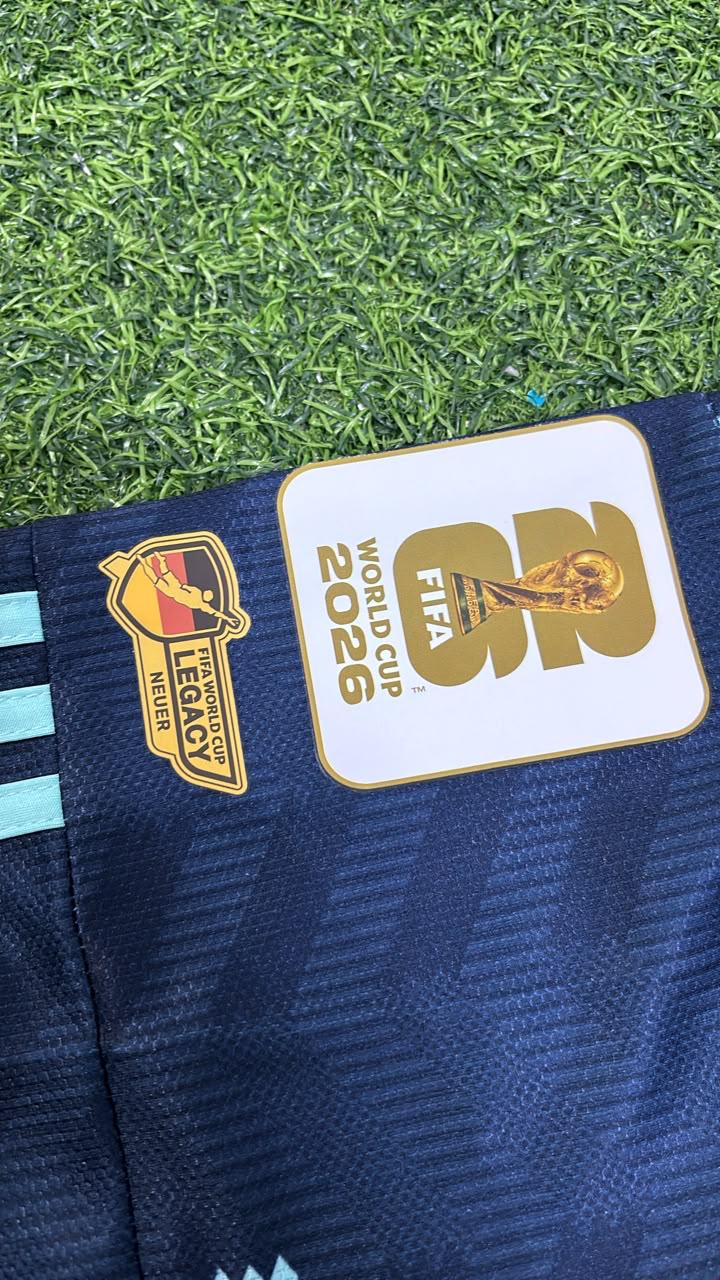 Manuel Neuer Germany 2026 World Cup Goalkeeper Special Legacy Patch Long Sleeve Football Jersey – Detailed View