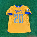 Manuele Blasi #20 Juventus 2005-2006 Yellow Third Retro Football Jersey – Back View