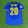 Juventus 2004-2005 Blue Retro Jersey | Kit | | – Manuele Blasi – Back View