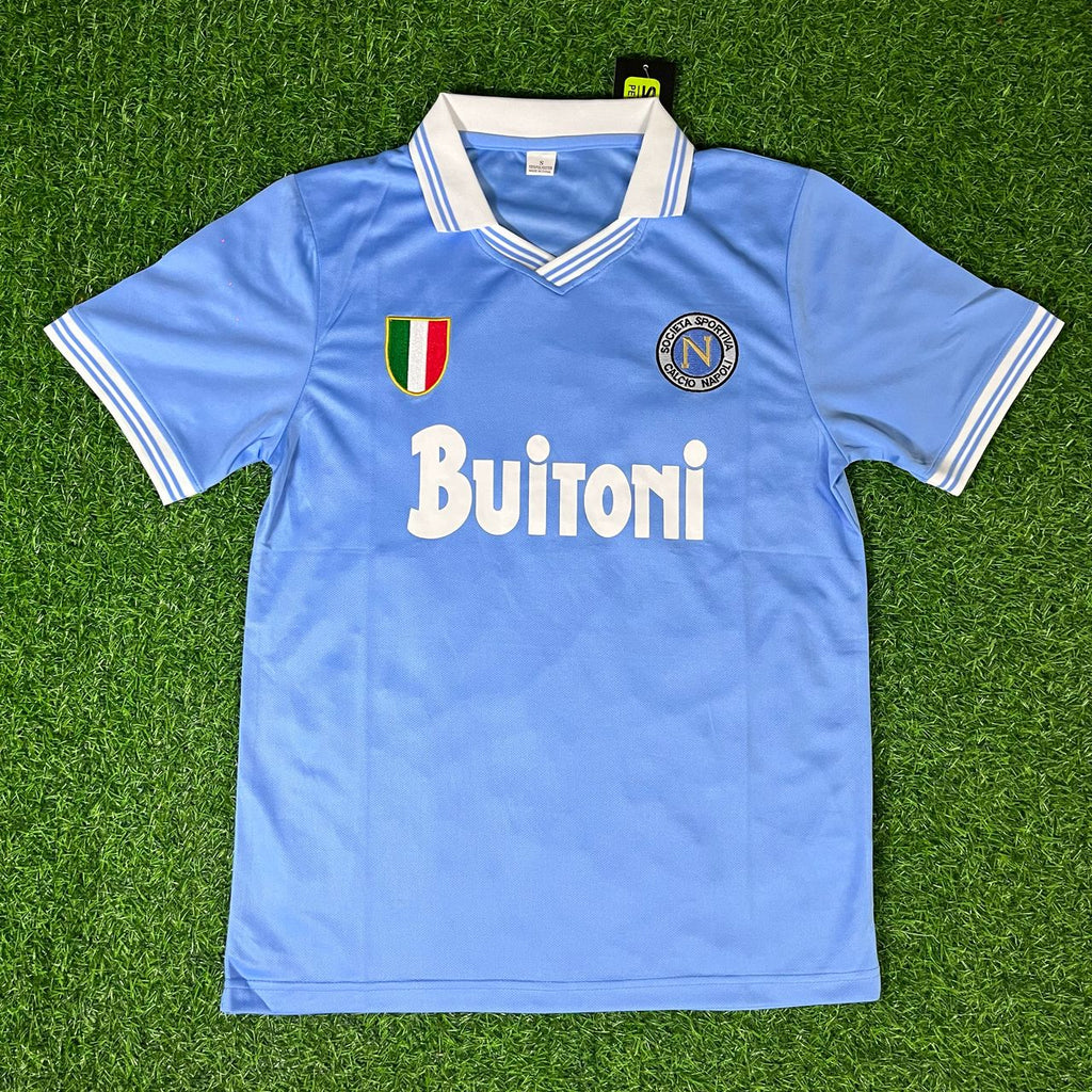 Diego Armando Maradona 10 - Napoli 1986 1987 Retro Football Jersey – 10
