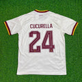 Marc Cucurella #24 Spain Two Star 2026 World Cup Champions Away Jersey – Back View