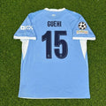 Marc Guéhi #15 Manchester City 2026-27 Home New Season Champions League Patch Jersey – Back View