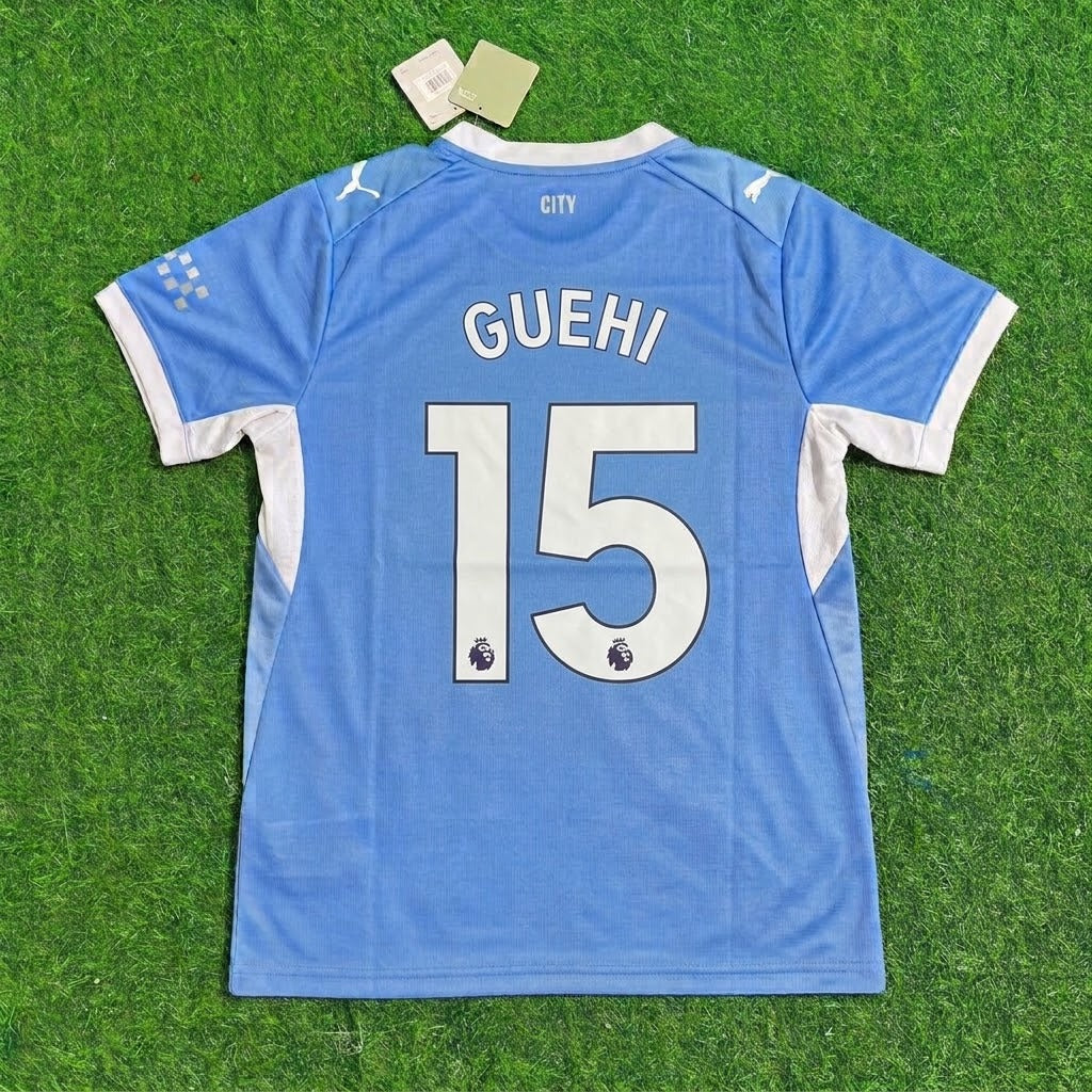 Marc Guehi Manchester City 2026-27 Home New Season Jersey – Back View