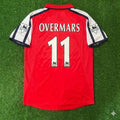 Arsenal 1999/02 Red White Retro Jersey – Marc Overmars #11 – Back View