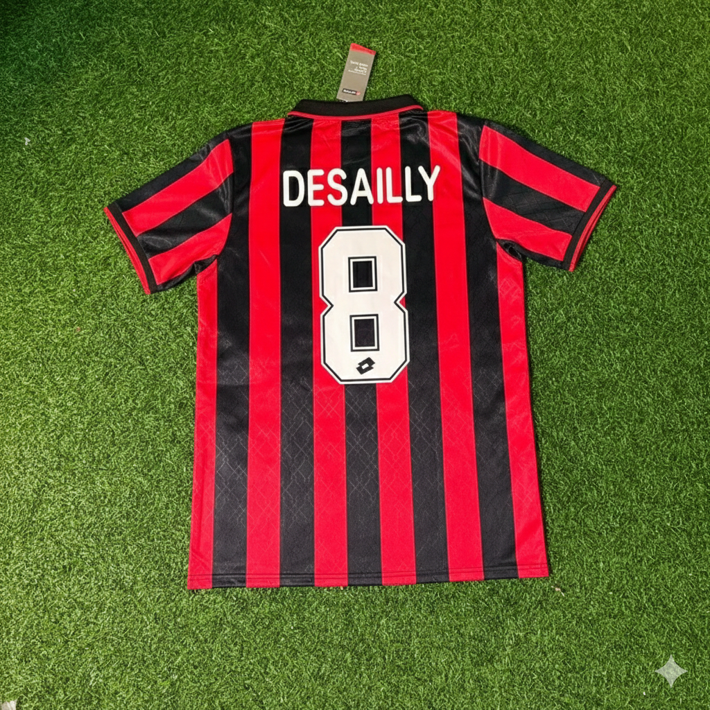 AC Milan 1994/1995 Retro Football Jersey – Marcel Desailly – Back View