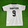 Austria White Retro Football Jersey – Marcel Sabitzer – Back View