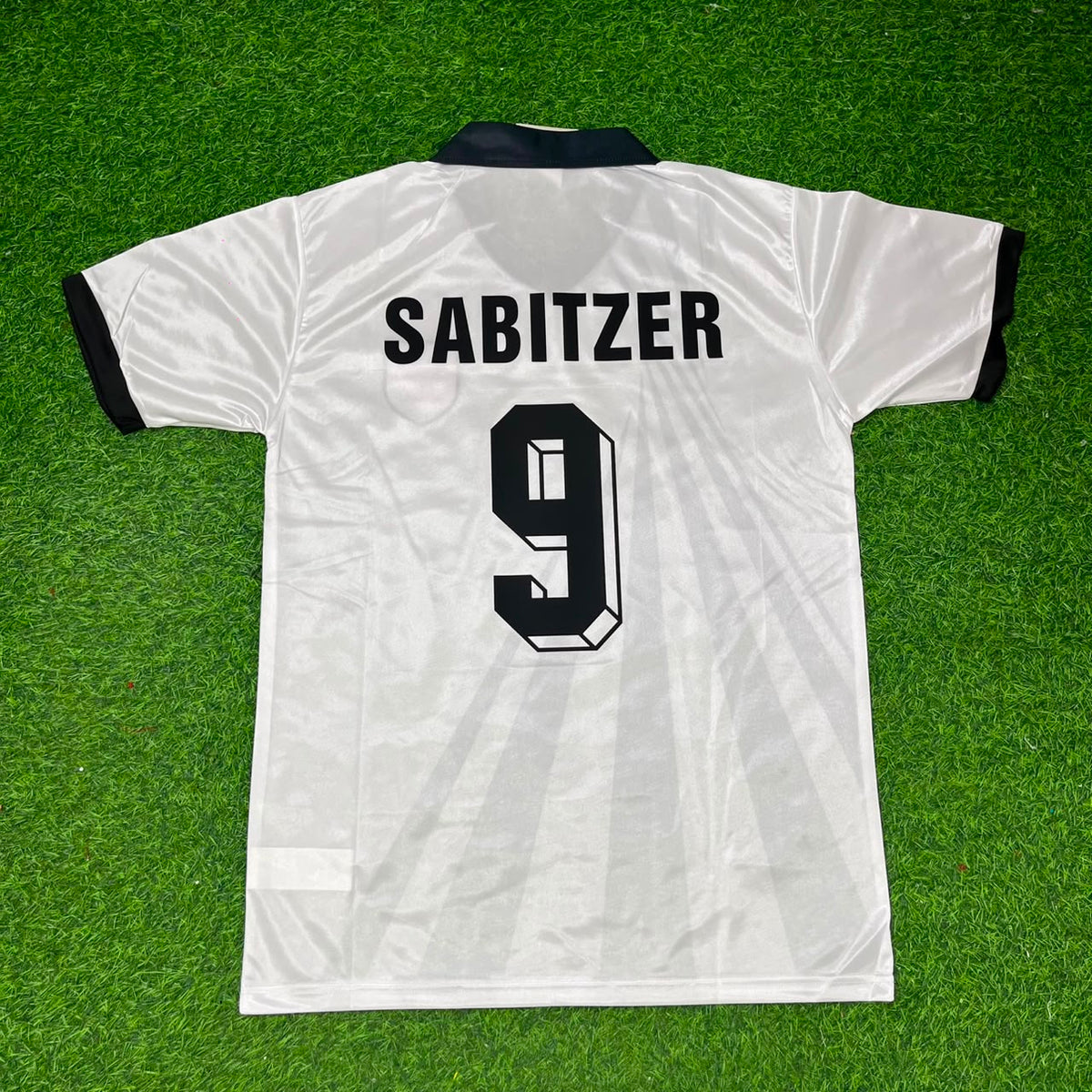 Austria White Retro Football Jersey – Marcel Sabitzer – Back View