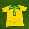 Brazil Retro Kit Jersey – | | – Marcelo 6– – Back View