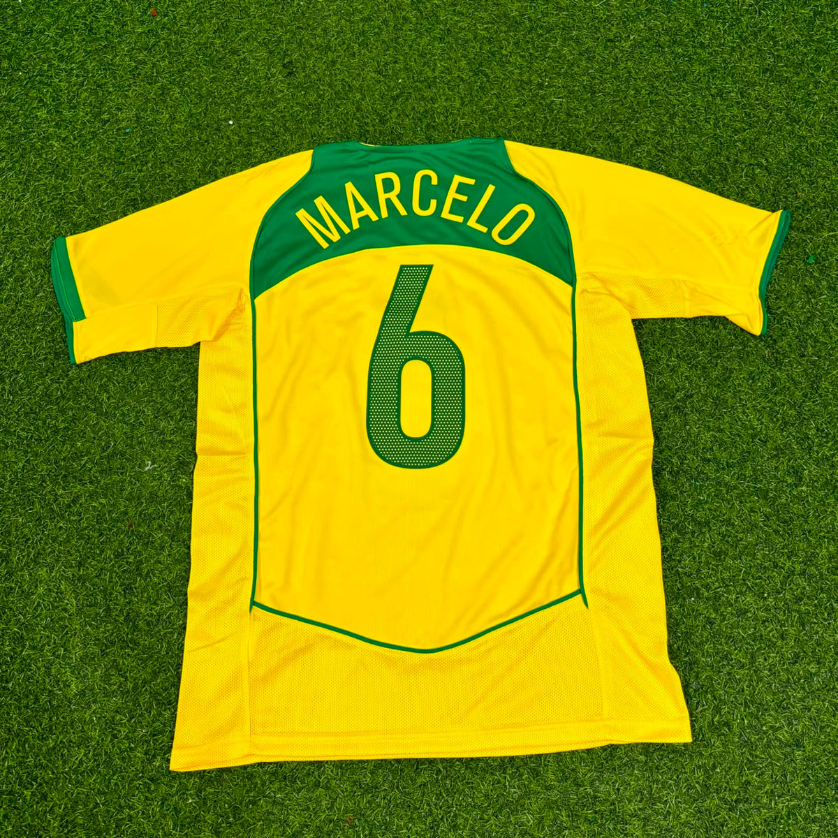 Brazil Retro Kit Jersey – | | – Marcelo 6– – Back View