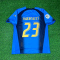 Italy 2006 World Cup Final Retro Jersey – Marco Materazzi 23 - – Back View