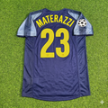 2004/05 Marco Materazzi #23 Inter Milan Retro Football Jersey – Back View