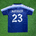 1994/95 Marco Materazzi Perugia Retro Blue Football Jersey – Back View