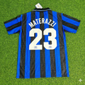 Marco Materazzi Inter Home Retro Football Jersey – Back View