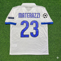 Inter 2009/2010 White Retro Football Jersey – Marco Materazzi – Back View