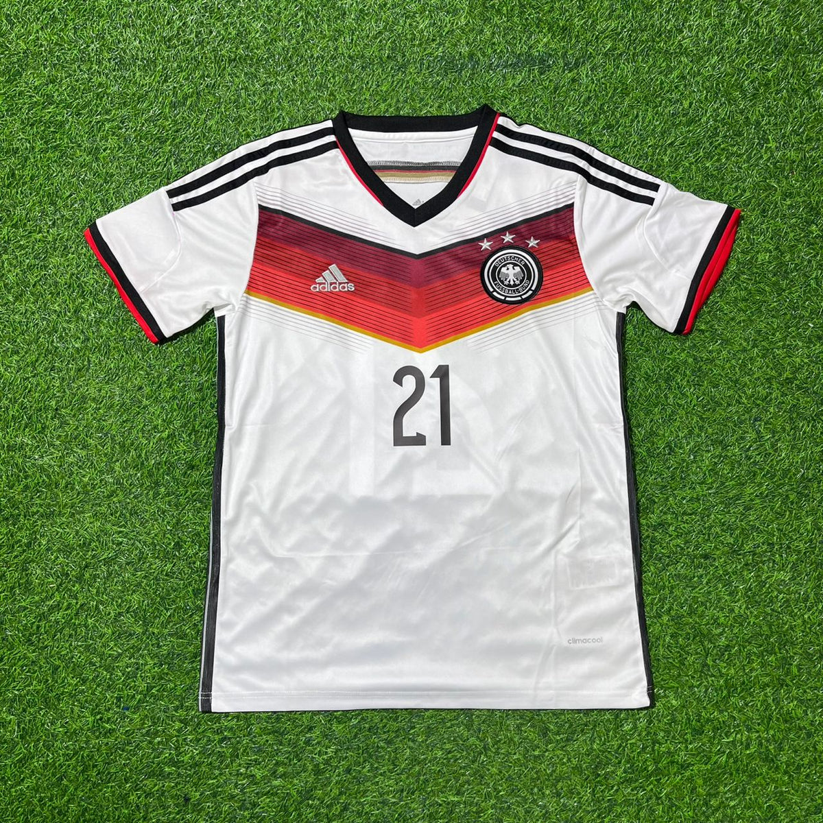 2014 Germany World Cup Marco Reus - Deutschland White Retro Football Jersey – Front View