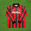 AC Milan 1993 1994 Home Long Sleeve Retro Jersey – Back View