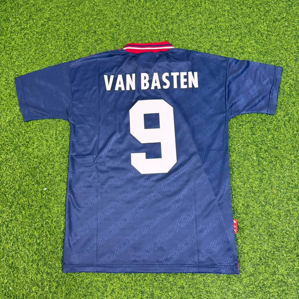 Ajax Away Retro Football Jersey – Marco van Basten #9 – Back View