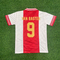Marco van Basten Ajax Retro Golden Printing Jersey – Back View